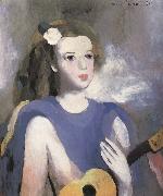 Marie Laurencin The Girl take t he guitar painting